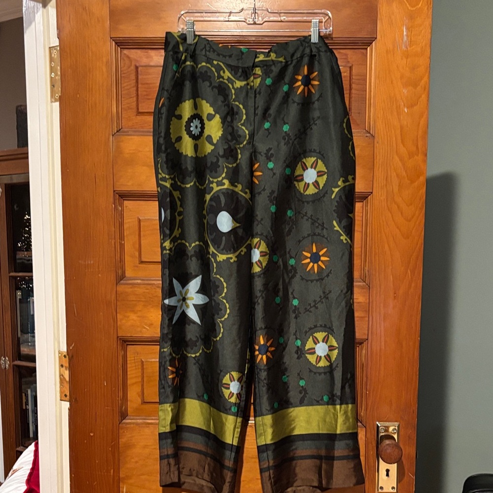 Industry Floral Patterned Wide-Leg Pants